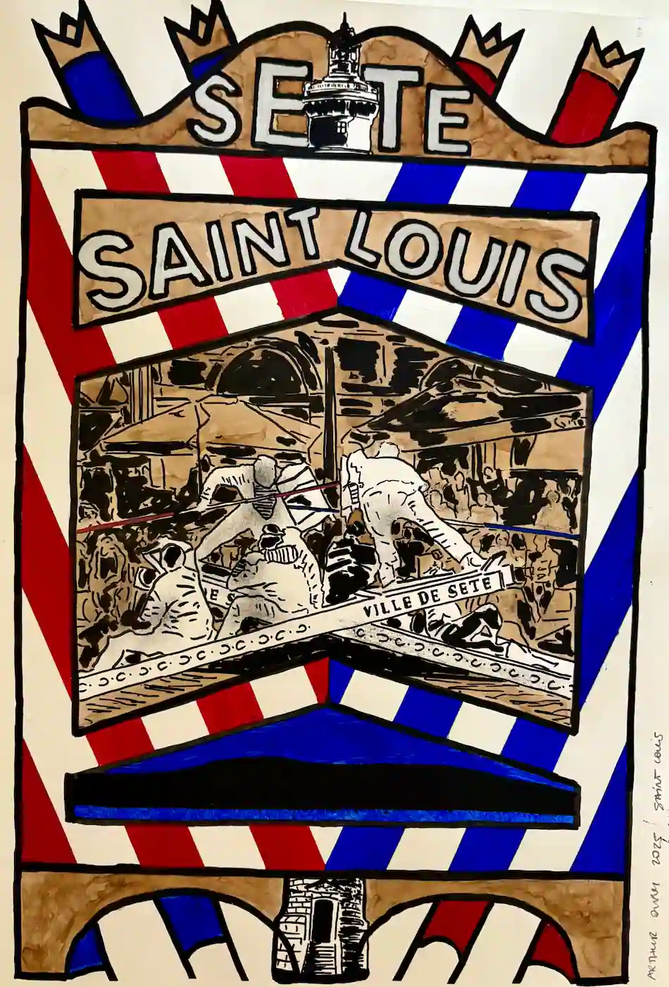 Affiche de la Saint Louis (Séte, 2025) par Arthur DUPUY
